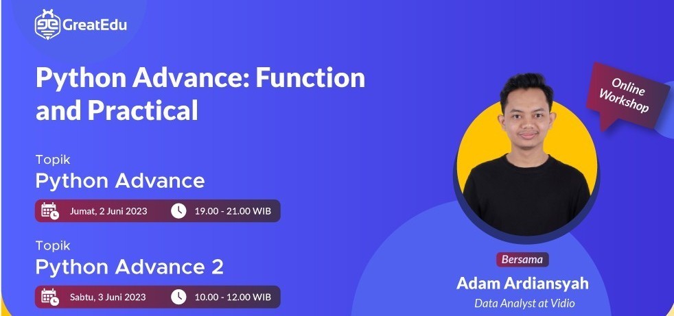 Tiket Python Advance: Function and Practical | Beli Online di Loket.com