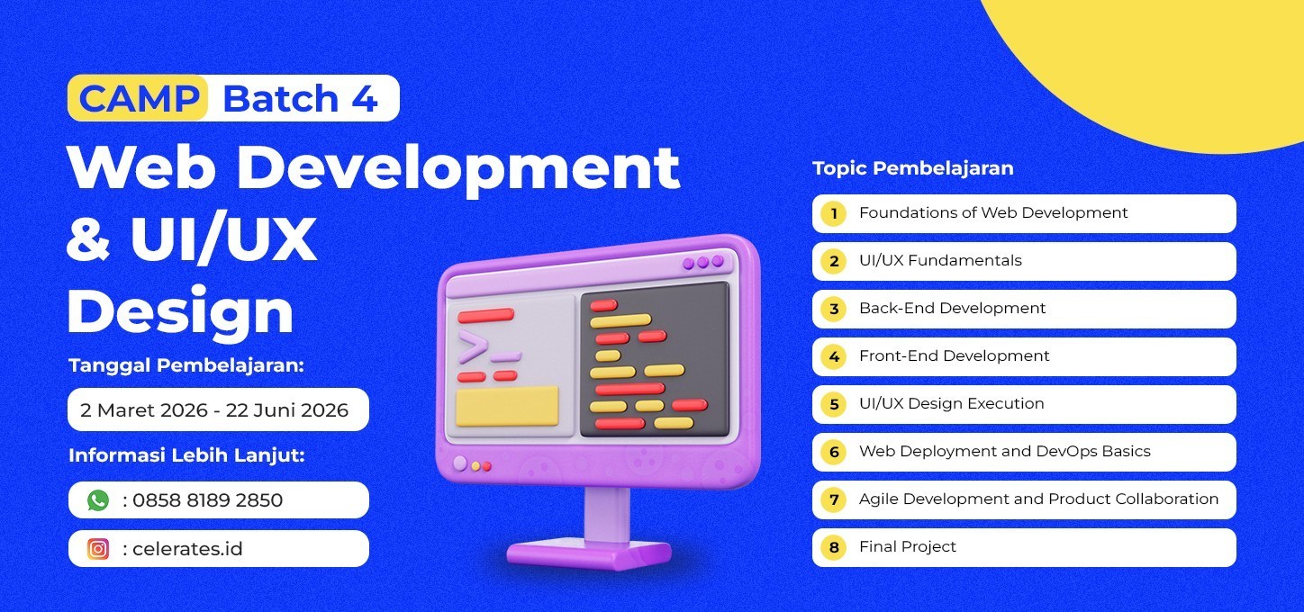 Tiket CAMP Batch 4 - Web Development & UI/UX Design | Beli Online di ...
