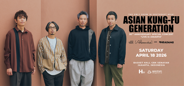 ASIAN KUNG-FU GENERATION 30TH ANNIVERSARY SPECIAL CONCERT "LIVE in JAKARTA" | Loket.com
